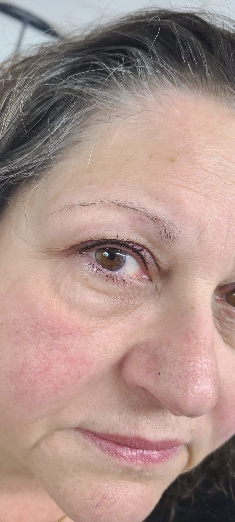 Lash Enhancement close-up healed eyeliner